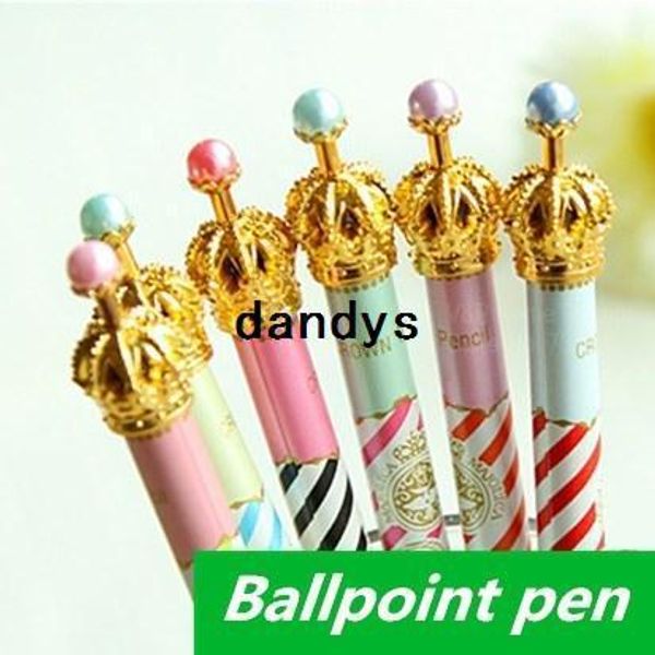 60 pcs lot wholesale crown ballpoint pens kawaii stationery bulk ballpen caneta novelty office accessories school supplies 6233, dandys, Blue;orange
60 pcs lot wholesale crown ballpoint pens kawaii stationery bulk ballpen caneta novelty office accessories school supplies 6233, dandys, Blue;orange