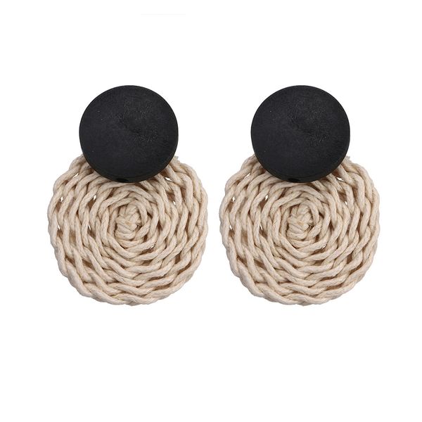 ear stud handmade earrings wedding jewelry bohemia round weave wax line vintage 1 pair costume, Silver
ear stud handmade earrings wedding jewelry bohemia round weave wax line vintage 1 pair costume, Silver