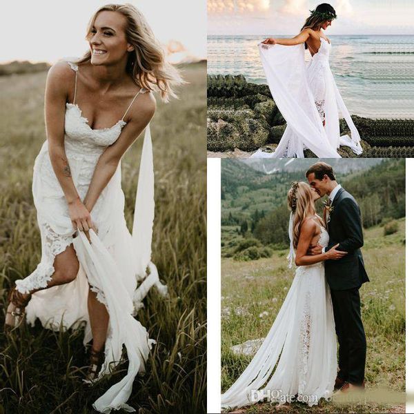 boho wedding dress spaghetti strap a line lace backless beach wedding gown white ivory bride dress 2020
boho wedding dress spaghetti strap a line lace backless beach wedding gown white ivory bride dress 2020