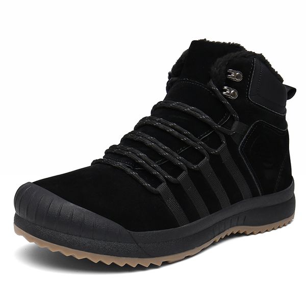 puimentiua high rubber ankle boots leather men boots winter with fur warm snow men winter work casual shoes sneakers, Black
puimentiua high rubber ankle boots leather men boots winter with fur warm snow men winter work casual shoes sneakers, Black