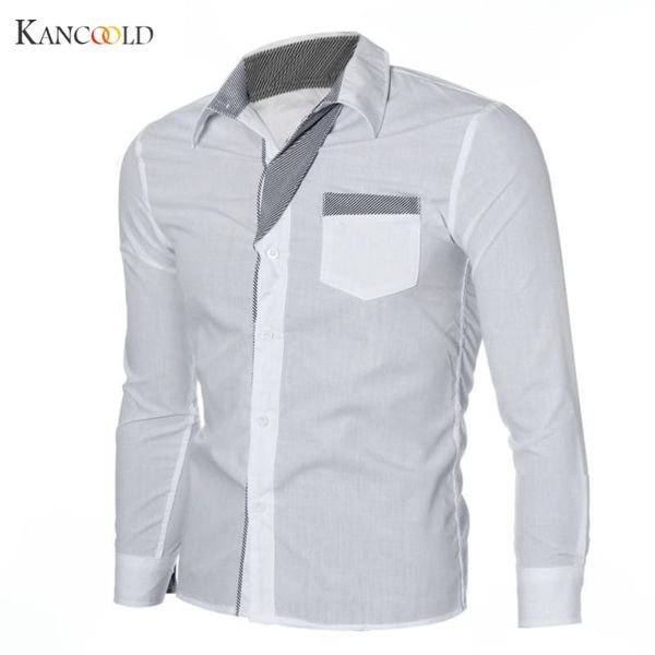 new fashion shirt mens luxury long sleeve casual slim fit stylish dress shirts camisas feminino oc7gby, White;black
new fashion shirt mens luxury long sleeve casual slim fit stylish dress shirts camisas feminino oc7gby, White;black