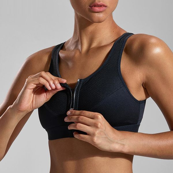 la isla women's high impact zipper front wire non-padded x back sports bra, White;black
la isla women's high impact zipper front wire non-padded x back sports bra, White;black
