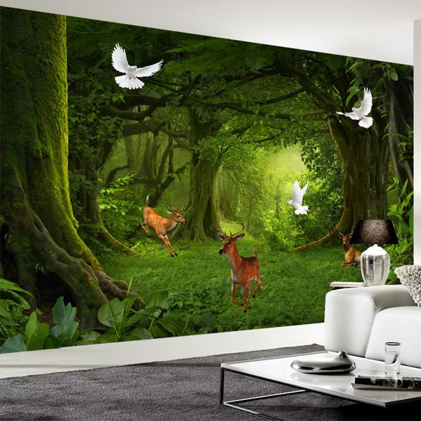 drop shipping пользовательские 3d фото обои современное красивое дерево лес deer dove mural tv фон обои домашнее украшение 
drop shipping пользовательские 3d фото обои современное красивое дерево лес deer dove mural tv фон обои домашнее украшение