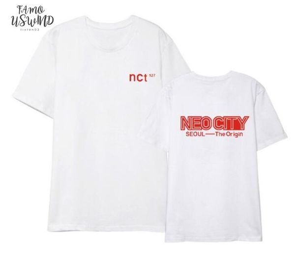 kpop nct 127 seoul concert same printing o neck short sleeve t shirt summer style 4 colors loose t shirt, White
kpop nct 127 seoul concert same printing o neck short sleeve t shirt summer style 4 colors loose t shirt, White
