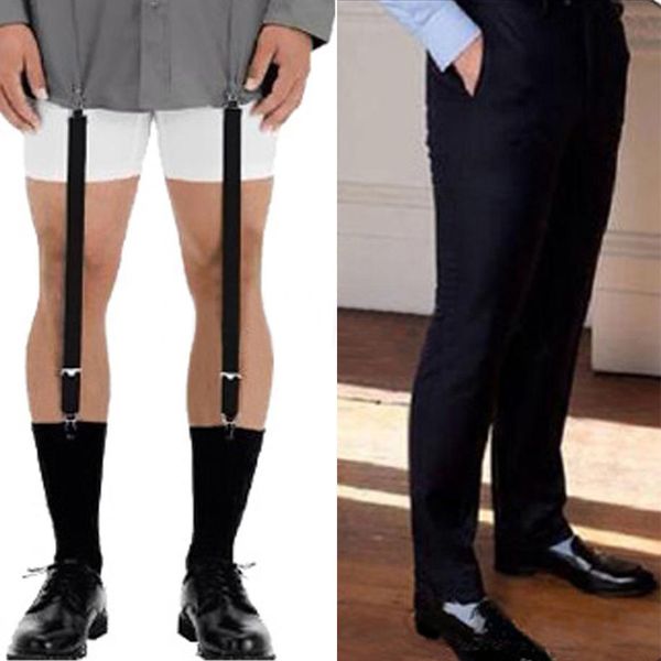 one piece gentleman leg elastic male shirt suspenders garter holder business men shirt stays garters suspenders braces for, Black;white
one piece gentleman leg elastic male shirt suspenders garter holder business men shirt stays garters suspenders braces for, Black;white