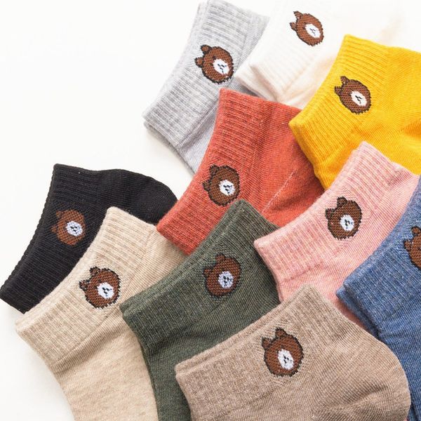 sp&city 10 pairs women cartoon ankle socks harajuku cotton cute animal short socks ins style bear students girl sox, Black;white
sp&city 10 pairs women cartoon ankle socks harajuku cotton cute animal short socks ins style bear students girl sox, Black;white
