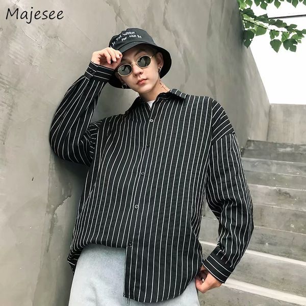 shirts men 2019 long sleeved stand collar striped simple all-match korean shirt mens single breasted trendy ulzzang students top, White;black
shirts men 2019 long sleeved stand collar striped simple all-match korean shirt mens single breasted trendy ulzzang students top, White;black