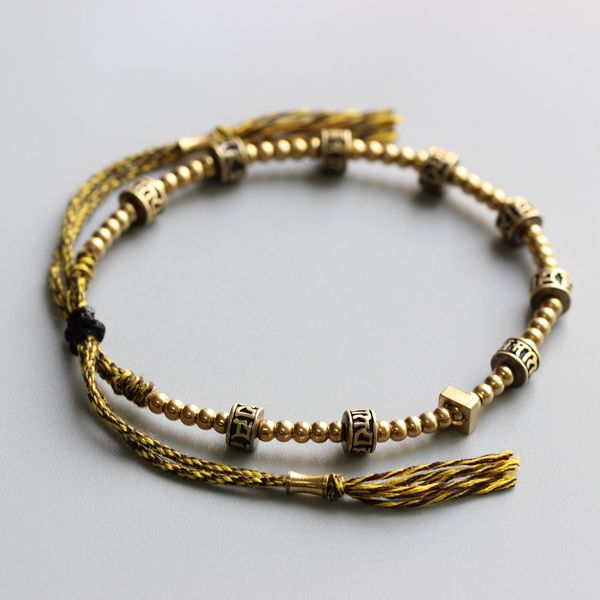 tibetan buddhist hand braided cotton thread lucky knots bracelet brass beads carved om mani padme hum bangle adjustable jewelry, Black
tibetan buddhist hand braided cotton thread lucky knots bracelet brass beads carved om mani padme hum bangle adjustable jewelry, Black