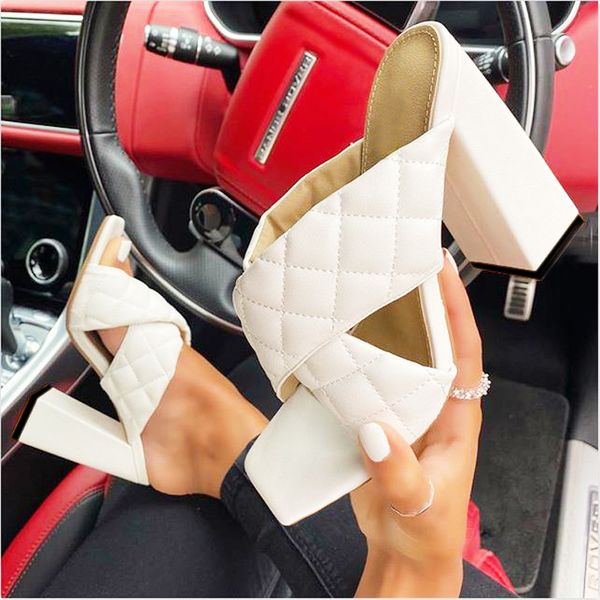 women's shoes 2020 new design fashion square head lattice thick heel cross sandals slippers high heels women beach sandals, Black
women's shoes 2020 new design fashion square head lattice thick heel cross sandals slippers high heels women beach sandals, Black