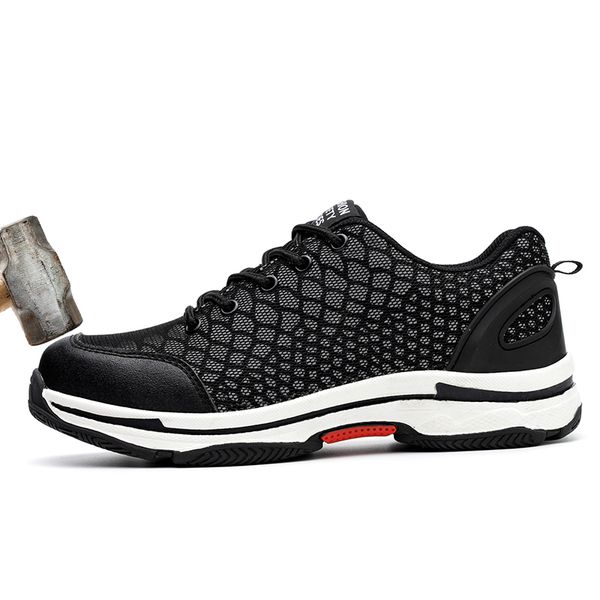 2019 fashion safety shoes men work safety boot mesh breathable night reflective outdoor casual sneaker men steel toe work shoes, Black
2019 fashion safety shoes men work safety boot mesh breathable night reflective outdoor casual sneaker men steel toe work shoes, Black