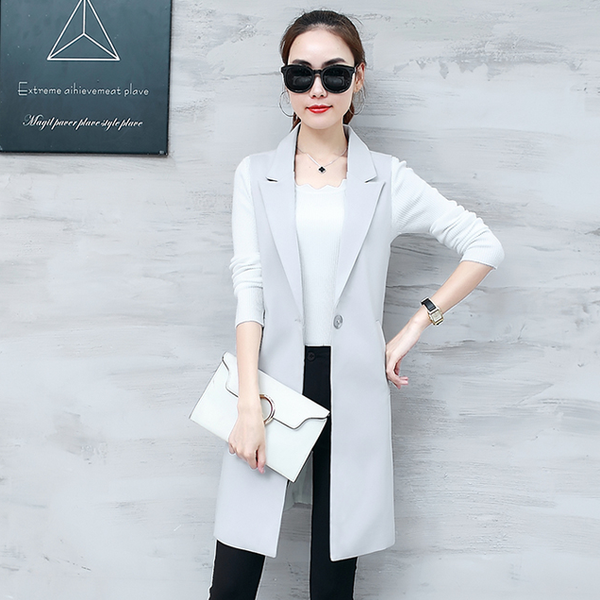 elegant suit vest women spring summer sleeveless long vest jacket colete plus size 3xl blazer coat women waistcoat aq738, Black;white
elegant suit vest women spring summer sleeveless long vest jacket colete plus size 3xl blazer coat women waistcoat aq738, Black;white