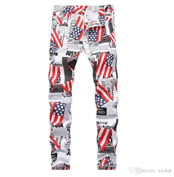 wholesale aumutn big size jeans men's fashion full priting white denim pants casual streight leg jeans cj1905, Blue
wholesale aumutn big size jeans men's fashion full priting white denim pants casual streight leg jeans cj1905, Blue