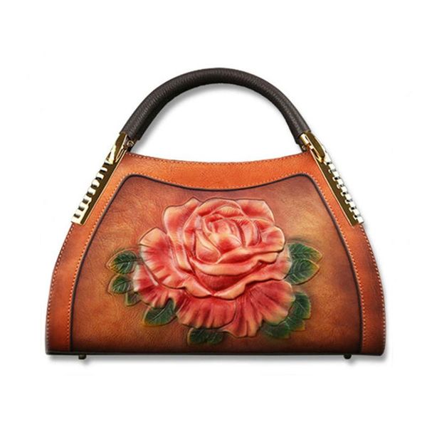 retro women handbag genuine leather crossbody shoulder bags for women vintage flower embossed ladies tote messenger bag
retro women handbag genuine leather crossbody shoulder bags for women vintage flower embossed ladies tote messenger bag