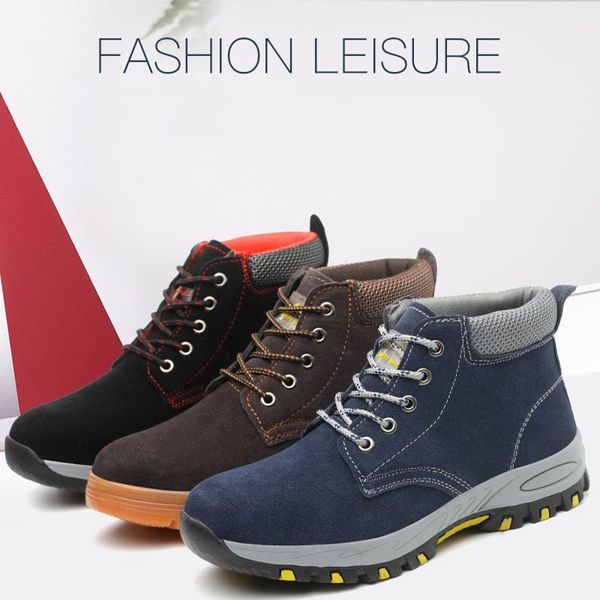 shoes men safety shoes steel toe safty work sneakers steel mid-plate ankle anti-smashing wilderness survival men boots sneakers, Black
shoes men safety shoes steel toe safty work sneakers steel mid-plate ankle anti-smashing wilderness survival men boots sneakers, Black