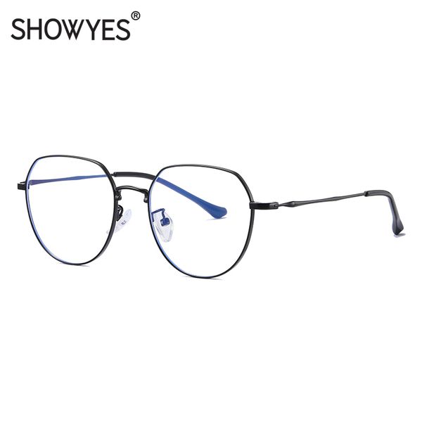 showyes anti blue light glasses women upper flat lower circle plain eyeglass irregular personality blu ray blocking eyewear 039, White;black
showyes anti blue light glasses women upper flat lower circle plain eyeglass irregular personality blu ray blocking eyewear 039, White;black