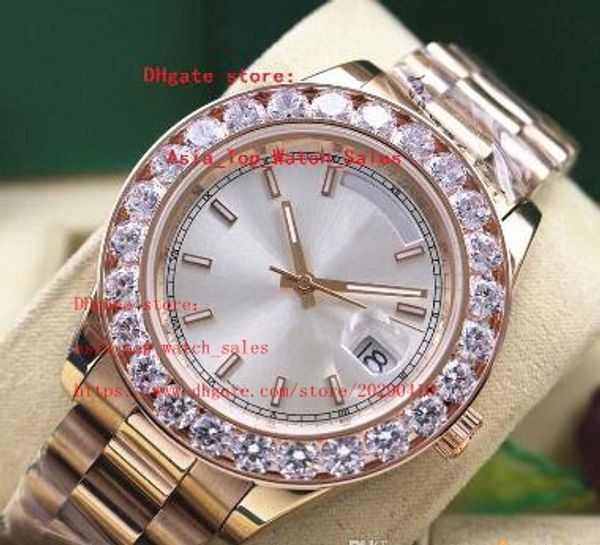 3 style latest watch 41mm day date diamond roman dial full 2813 mechanical automatic fashion mens watches, Slivery;brown
3 style latest watch 41mm day date diamond roman dial full 2813 mechanical automatic fashion mens watches, Slivery;brown