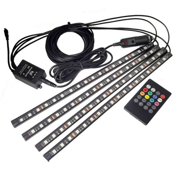 18led car styling interior voice control lamp strip decorative light atmosphere ambient light with remote controller
18led car styling interior voice control lamp strip decorative light atmosphere ambient light with remote controller