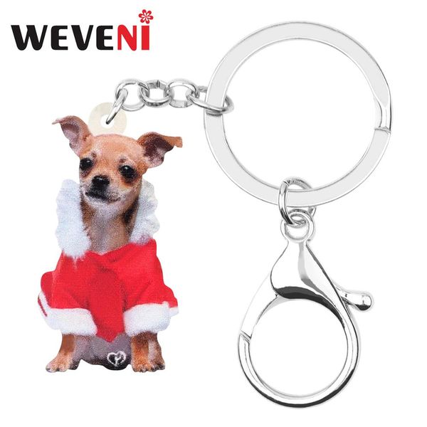 weveni acrylic christmas costume chihuahua dog key chains ring car purse bag keychain jewelry for women girl men decoration gift, Silver
weveni acrylic christmas costume chihuahua dog key chains ring car purse bag keychain jewelry for women girl men decoration gift, Silver