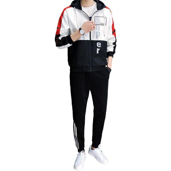 2020 new autumn men's full zip tracksuit men sport suit spliced men sweatshirt and pant suit hoodie and pant set sweatsuit men, Gray
2020 new autumn men's full zip tracksuit men sport suit spliced men sweatshirt and pant suit hoodie and pant set sweatsuit men, Gray