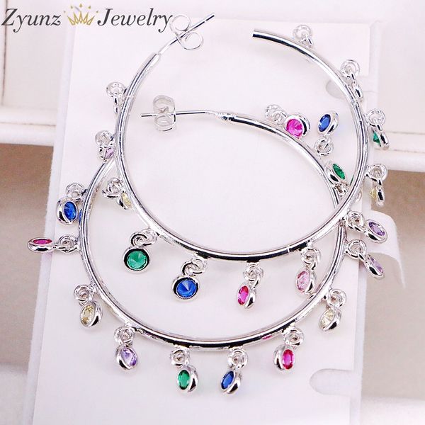 3pairs, 2019 rainbow cz dangle charm earring gold color variou colored zirconia round dot fashion women earring jewelry, Golden;silver
3pairs, 2019 rainbow cz dangle charm earring gold color variou colored zirconia round dot fashion women earring jewelry, Golden;silver