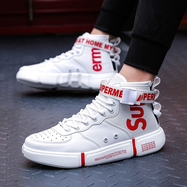 trend men's fashion casual shoes high sneaker 2019 spring new men shoes non-slip walking shoe zapatill, Black
trend men's fashion casual shoes high sneaker 2019 spring new men shoes non-slip walking shoe zapatill, Black