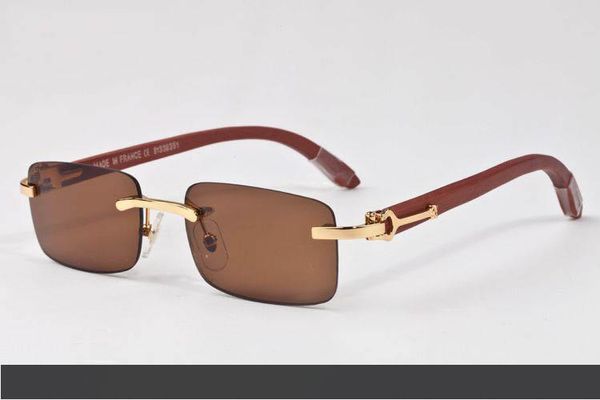 brand designer vintage rimless wooden frame women sunglasses metal gold sunglasses protection lens wood mens sunglasses with original box, White;black
brand designer vintage rimless wooden frame women sunglasses metal gold sunglasses protection lens wood mens sunglasses with original box, White;black