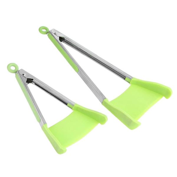 2 in 1 non-stick heat resistant silicone clever tongs clip kitchen spatula shovel stainless steel handle for pan kitchen utensil
2 in 1 non-stick heat resistant silicone clever tongs clip kitchen spatula shovel stainless steel handle for pan kitchen utensil