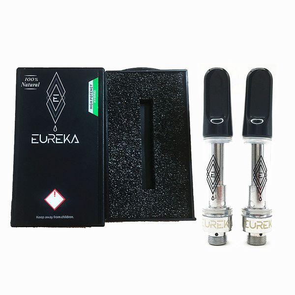 Newest EUREKA High Potency Vape Cartridges 0.8ML 1ML Eureka Vape Carts Empty Ceramic Coils Cartridge 510 Ecig Vaporizers Thick Oil Atomizers
Newest EUREKA High Potency Vape Cartridges 0.8ML 1ML Eureka Vape Carts Empty Ceramic Coils Cartridge 510 Ecig Vaporizers Thick Oil Atomizers