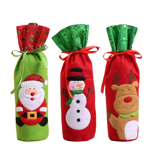 2019 christmas decor for home xmas wine bottle bag cover santa claus deer bottle clothes kitchen decoration new year navided
2019 christmas decor for home xmas wine bottle bag cover santa claus deer bottle clothes kitchen decoration new year navided
