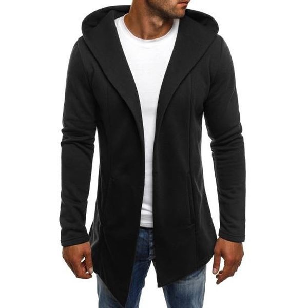 men's coat splicing hooded solid trench cotton jacket cardigan long sleeve outwear casual autumn mens blouse, Black
men's coat splicing hooded solid trench cotton jacket cardigan long sleeve outwear casual autumn mens blouse, Black