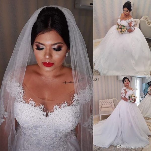 2020 african princess white lace appliques plus size wedding dresses long sleeves lace up back wedding gowns bride dresses robe de mariee
2020 african princess white lace appliques plus size wedding dresses long sleeves lace up back wedding gowns bride dresses robe de mariee