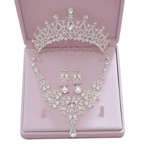 3pcs rhinestone crystal bridal jewelry sets necklaces earrings tiaras sets beads jewelry wedding engagement, Slivery;golden
3pcs rhinestone crystal bridal jewelry sets necklaces earrings tiaras sets beads jewelry wedding engagement, Slivery;golden