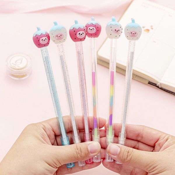 симпатичные ручки 0.38 мм творческий свинья клубничный гель ручки kawaii нейтральный для девочек подарок школьные канцелярские товары новизн
симпатичные ручки 0.38 мм творческий свинья клубничный гель ручки kawaii нейтральный для девочек подарок школьные канцелярские товары новизн