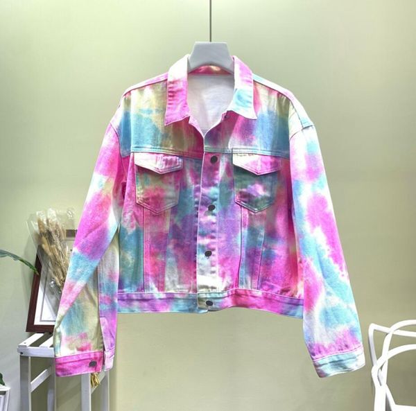 2019 new autumn women's color graffiti short denim coats loose jeans jacket student long sleeve casual jeans outwear r2054
2019 new autumn women's color graffiti short denim coats loose jeans jacket student long sleeve casual jeans outwear r2054