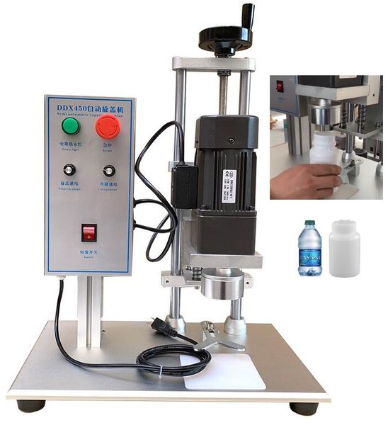 electric deskscrewing capper plastic glass bottle capping machine auto locking machine for packaging
electric deskscrewing capper plastic glass bottle capping machine auto locking machine for packaging