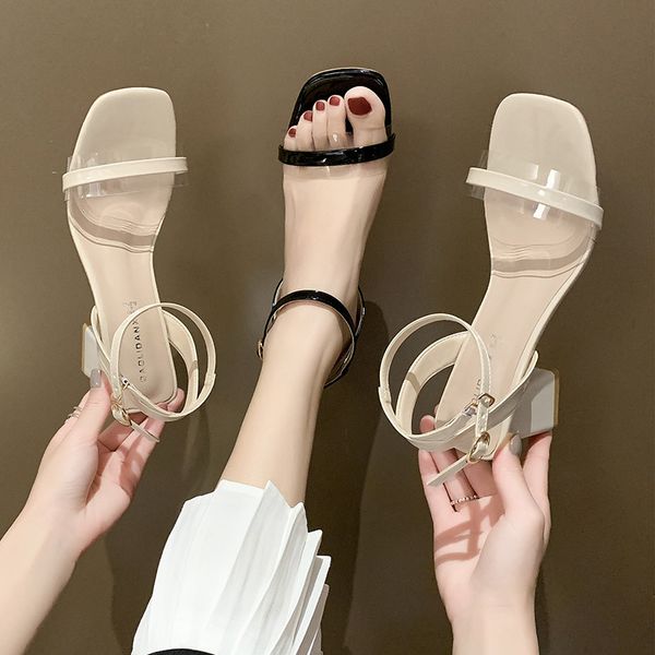 high heel sandal for women block heels fashion womens shoes 2020 buckle strap clear sandals espadrilles platform suit female, Black
high heel sandal for women block heels fashion womens shoes 2020 buckle strap clear sandals espadrilles platform suit female, Black