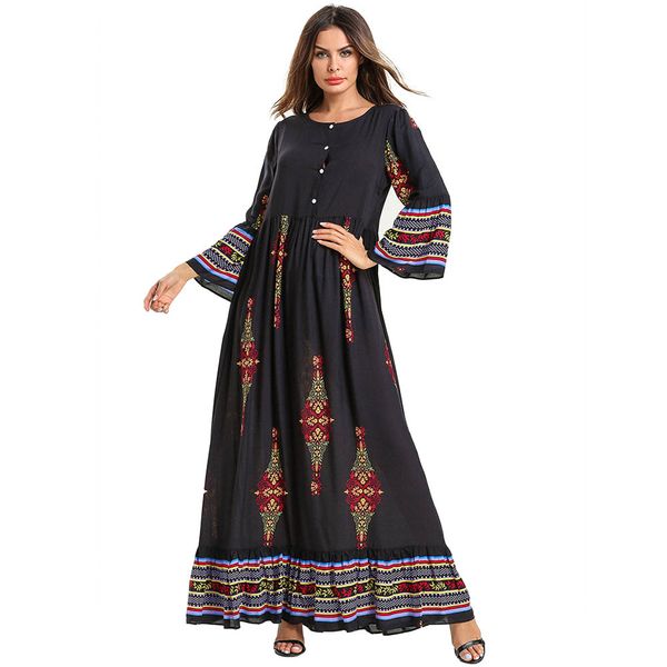 fashion long sleeve large women's front open breast feeding printing leisure long skirt
fashion long sleeve large women's front open breast feeding printing leisure long skirt