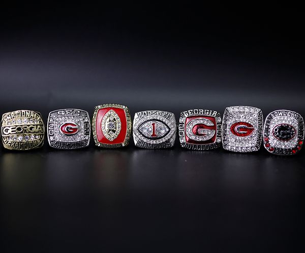 7 rings georgia bulldog championship alloy ring men's birthday gift fan souvenir, Golden;silver
7 rings georgia bulldog championship alloy ring men's birthday gift fan souvenir, Golden;silver