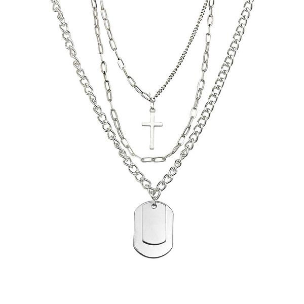 alloy simple cross dog tags pendants necklaces set clavicle sweater chain women jewelry gifts ing, Silver
alloy simple cross dog tags pendants necklaces set clavicle sweater chain women jewelry gifts ing, Silver