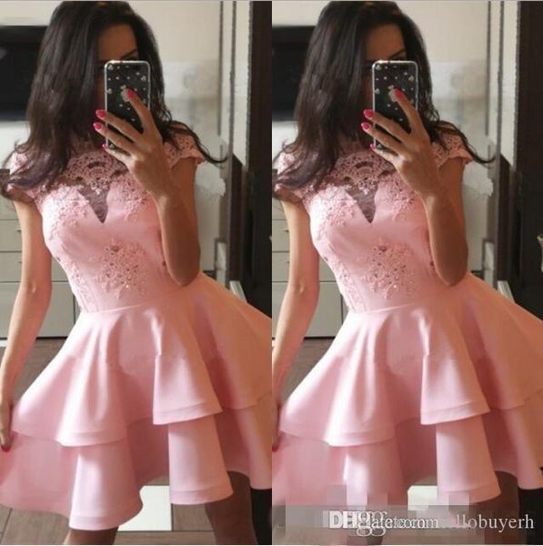 2019 new pink satin short homecoming dresses beaded vestidos cortos de fiesta elegant evening formal special occasion dresses, Blue;pink
2019 new pink satin short homecoming dresses beaded vestidos cortos de fiesta elegant evening formal special occasion dresses, Blue;pink
