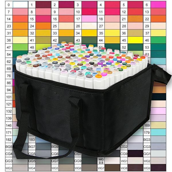 dual headed sketch oily alcohol based markers 168 color art markers set for animation manga drawing pens writing supplies
dual headed sketch oily alcohol based markers 168 color art markers set for animation manga drawing pens writing supplies
