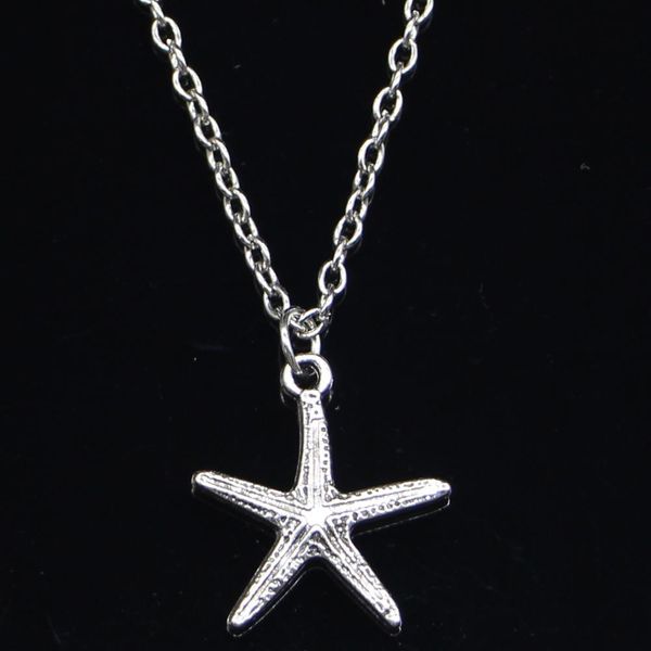 5pcs new fashion necklace 20x18mm starfish silver pendants short long women men colar gift jewelry choker
5pcs new fashion necklace 20x18mm starfish silver pendants short long women men colar gift jewelry choker