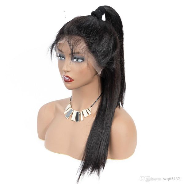 13x4 deep part lace front wig silky straight brazilian virgin human hair 150% density bleached knots pre plucked with baby hair, Black
13x4 deep part lace front wig silky straight brazilian virgin human hair 150% density bleached knots pre plucked with baby hair, Black