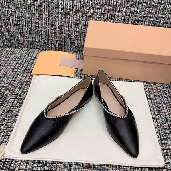 early spring 2021 new sharp head water drill flat shoes korean version shallow mouth leisure joker with soft sole sole shoe for women, Black
early spring 2021 new sharp head water drill flat shoes korean version shallow mouth leisure joker with soft sole sole shoe for women, Black