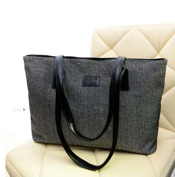 autumn and winter new college style canvas big bag one shoulder portable student female bag simple
autumn and winter new college style canvas big bag one shoulder portable student female bag simple