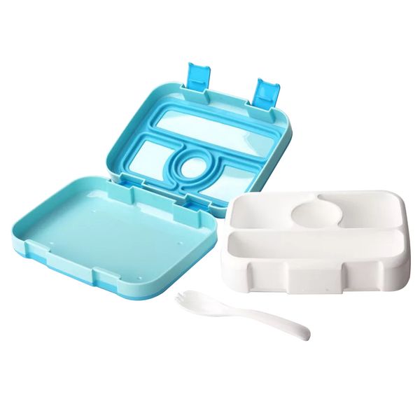 student container storage portable bento kitchen clamshell rectangular school dinnerware kids multiple grids lunch box, Blue;pink
student container storage portable bento kitchen clamshell rectangular school dinnerware kids multiple grids lunch box, Blue;pink