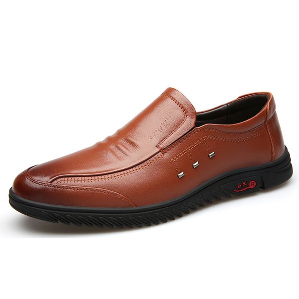 100% genuine leather shoes men business shoes slip on loafers soft cow leather men casual male footwear comfortable ka1997, Black
100% genuine leather shoes men business shoes slip on loafers soft cow leather men casual male footwear comfortable ka1997, Black
