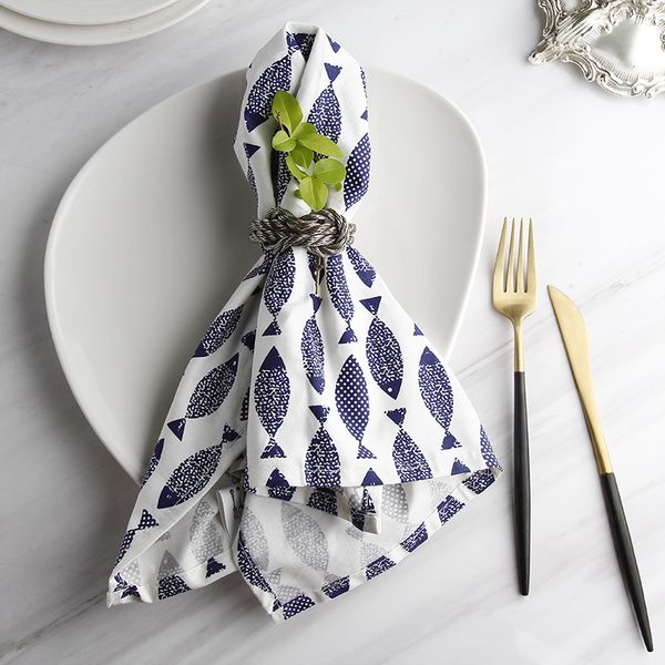 the blue mediterranean fish printing cloth napkins 6pcs kitchen towels table diner napkins restaurant for wedding
the blue mediterranean fish printing cloth napkins 6pcs kitchen towels table diner napkins restaurant for wedding