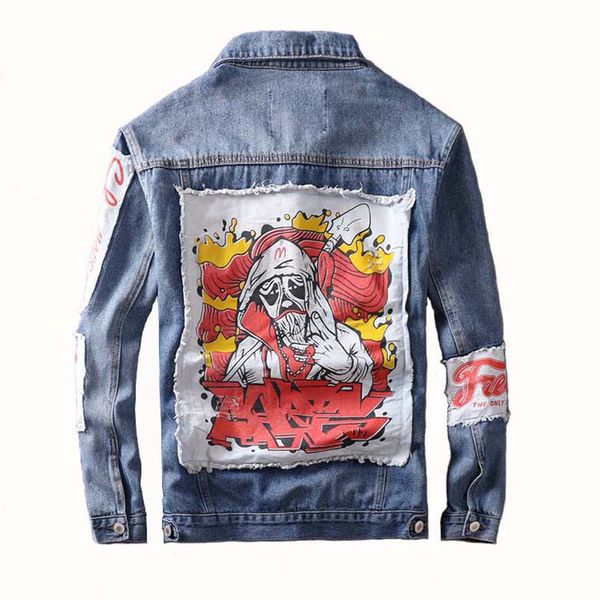 mcikkny vintage men's hip hop denim jackets fashion badge jeans jackets male outwear coats size 2xl, Black;brown
mcikkny vintage men's hip hop denim jackets fashion badge jeans jackets male outwear coats size 2xl, Black;brown