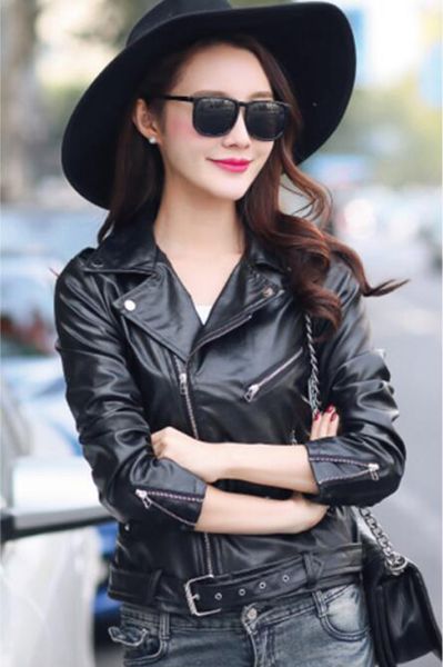 женщины осень и зима отдых мода новый бутик тонкий личность тенденция бизнес короткое шоу тонкий pu кожаное пальто / s-2xl, Black
женщины осень и зима отдых мода новый бутик тонкий личность тенденция бизнес короткое шоу тонкий pu кожаное пальто / s-2xl, Black